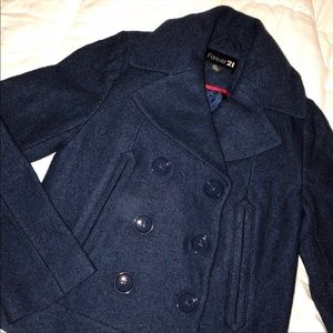 Forever 21 navy Peacoat